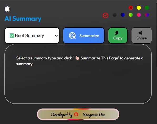 Summarizer Chrome Extension